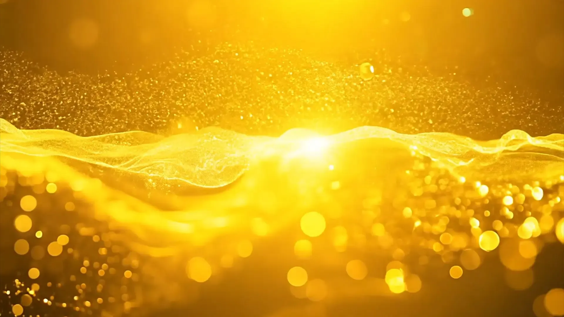 Shimmering Gold Particle Flow Overlay for Luxury Video Projects